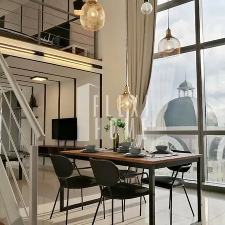 Pinnacle Pj, Romantic City View, 1-4 Guests Designed Duplex Home By Flexihome-My Petaling Jaya Exterior photo